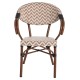 ΠΟΛΥΘΡΟΝΑ BAMBOO LOOK FB95861.03 ΚΑΦΕ-ΛΕΥΚΟ 58.5x58x82Υεκ.