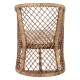 ΠΟΛΥΘΡΟΝΑ FB95990 RATTAN ΦΥΣΙΚΟ-ΜΑΞΙΛΑΡΙ ΕΚΡΟΥ 64x68x87Υ εκ.