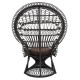 ΠΟΛΥΘΡΟΝΑ FB99342.03 RATTAN ΜΑΥΡΟ-ΜΑΞΙΛΑΡΙ ΚΑΦΕ 114x72x150Yεκ.