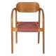 ΠΟΛΥΘΡΟΝΑ FB99636.06 ΞΥΛΟ TEAK ΦΥΣΙΚΟ & ΡΟΖ ΣΧΟΙΝΙ 55x54x80Yεκ.