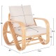 ΠΟΛΥΘΡΟΝΑ FB99813 ΦΥΣΙΚΟ RATTAN ΚΑΙ ΛΕΥΚΑ ΜΑΞΙΛΑΡΙΑ 81x90x92Yεκ.