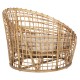 ΠΟΛΥΘΡΟΝΑ FB99814 RATTAN ΣΕ ΦΥΣΙΚΟ-ΛΕΥΚΟ ΜΑΞΙΛΑΡΙ 103x92x81Yεκ.