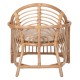 ΠΟΛΥΘΡΟΝΑ FB99837 RATTAN ΣΕ ΦΥΣΙΚΟ- ΛΕΥΚΟ ΜΑΞΙΛΑΡΙ 72x66x75Υεκ.