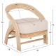 ΠΟΛΥΘΡΟΝΑ FB99838 RATTAN ΦΥΣΙΚΟ ΜΕ ΛΕΥΚΟ ΜΑΞΙΛΑΡΙ 67x74x78Υεκ.
