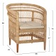 ΠΟΛΥΘΡΟΝΑ MALAWI FB99635.04 ΞΥΛΟ ΜΑΟΝΙ ΕΠΕΝΔΥΣΗ RATTAN ΛΕΥΚΟ ΜΑΞΙΛΑΡΙ ΚΑΘΙΣΜΑΤΟΣ 80x70x86Υεκ.
