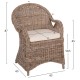 ΠΟΛΥΘΡΟΝΑ ΜΕ ΕΚΡΟΥ ΜΑΞΙΛΑΡΙ FB99536 ΚΑΦΕ RATTAN 63x65x87Υεκ.