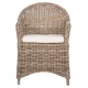 ΠΟΛΥΘΡΟΝΑ ΜΕ ΕΚΡΟΥ ΜΑΞΙΛΑΡΙ FB99536 ΚΑΦΕ RATTAN 63x65x87Υεκ.