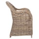 ΠΟΛΥΘΡΟΝΑ ΜΕ ΕΚΡΟΥ ΜΑΞΙΛΑΡΙ FB99536 ΚΑΦΕ RATTAN 63x65x87Υεκ.