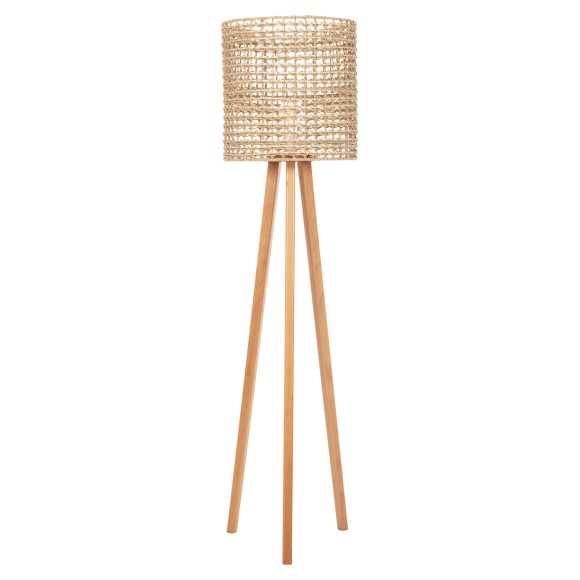 ΕΠΙΔΑΠΕΔΙΟ ΦΩΤΙΣΤΙΚΟ FB94351 RUBBERWOOD-RATTAN-PAPER ROPE ΣΕ ΦΥΣΙΚΟ Φ36x149,5Υεκ.