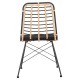 ΚΑΡΕΚΛΑ ΜΕΤΑΛΛΙΚΗ FB95691.11 WICKER ΜΠΕΖ-ΜΑΥΡΟ 51x54x84Υεκ.