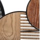 ΚΑΘΡΕΠΤΗΣ ΤΟΙΧΟΥ ΣΤΡΟΓΓΥΛΟΣ FB94217 MDF-BLACK METAL 123x5x63Υεκ.