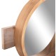 ΚΑΘΡΕΠΤΗΣ ΤΟΙΧΟΥ ΣΤΡΟΓΓΥΛΟΣ FB94222 FIR WOOD&MDF-BLACK METAL 80x6,5x30,5Υεκ.