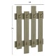 ΚΡΕΜΑΣΤΡΑ ΕΙΣΟΔΟΥ FB98940.12 ΜΕΛΑΜΙΝΗ ΣΕ OLIVE GREEN 64x4x79Υεκ.