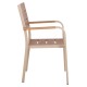 ΠΟΛΥΘΡΟΝΑ ΑΛΟΥΜΙΝΙΟΥ FB95127.04 ΣΑΜΠΑΝΙ ΜΕ POLYWOOD 55x52x86Yεκ.