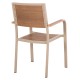 ΠΟΛΥΘΡΟΝΑ ΑΛΟΥΜΙΝΙΟΥ FB95127.04 ΣΑΜΠΑΝΙ ΜΕ POLYWOOD 55x52x86Yεκ.