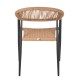 ΠΟΛΥΘΡΟΝΑ ΑΛΟΥΜΙΝΙΟΥ FB95854.12 ΑΝΘΡΑΚΙ PΕ RATTAN ΜΠΕΖ 56x60x78 εκ.