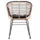 ΠΟΛΥΘΡΟΝΑ FB95663.11 ΜΕΤΑΛ.ΣΚΕΛΕΤΟΣ-P.E.RATTAN ΜΠΕΖ-ΜΑΥΡΟ 58x59x81Υεκ
