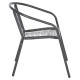 ΠΟΛΥΘΡΟΝΑ FB95969.01 ΜΕΤΑΛΛΟ ΓΚΡΙ-ΣΥΝΘ. RATTAN ΓΚΡΙ 54x61x75Υεκ.