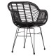 ΠΟΛΥΘΡΟΝΑ ΜΕ ΜΑΞΙΛΑΡΙ ΜΕΤΑΛΛΙΚΗ FB95450.31 ΜΕ WICKER ΜΠΕΖ 58x59x82Υ