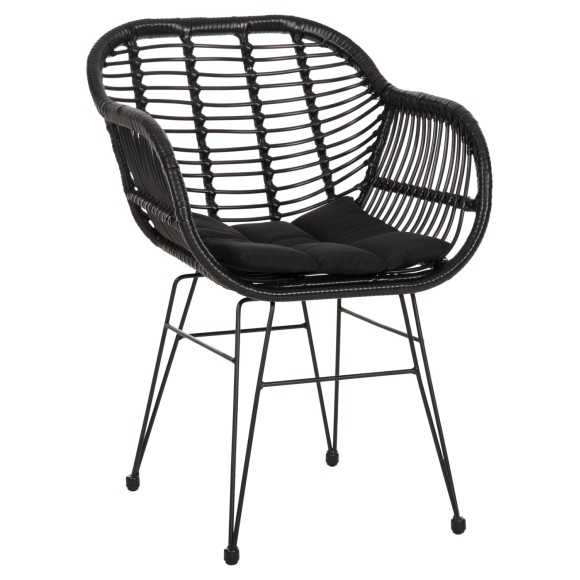 ΠΟΛΥΘΡΟΝΑ ΜΕ ΜΑΞΙΛΑΡΙ ΜΕΤΑΛΛΙΚΗ FB95450.31 ΜΕ WICKER ΜΠΕΖ 58x59x82Υ