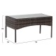 ΣΕΤ ΣΑΛΟΝΙ 4ΤΜΧ FB96089.02 ΣΥΝΘ.RATTAN ΓΚΡΙ-ΜΠΕΖ ΜΑΞΙΛΑΡΙΑ