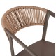 ΣΚΑΜΠΟ ΑΛΟΥΜΙΝΙΟΥ ΣΑΜΠΑΝΙ ΜΕ ΜΠΡΑΤΣΑ RATTAN & TEXTLINE 56x58x105Yεκ.FB95892.23