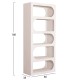 ΒΙΒΛΙΟΘΗΚΗ FB918062 MDF ΣΕ ΥΠΟΛΕΥΚΟ ΧΡΩΜΑ 80x38x180Yεκ.
