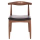 KΑΡΕΚΛΑ ΤΡΑΠΕΖΑΡΙΑΣ FB99947.03 RUBBERWOOD ΚΑΡΥΔΙ-ΜΑΥΡΟ PU 55x51x75Υεκ - 2τμχ