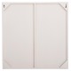 ΠΙΝΑΚΑΣ ΤΕΤΡΑΓΩΝΟΣ FB94508 MDF ΣΕ ΥΠΟΛΕΥΚΟ ΧΡΩΜΑ 80x4(πάχος)x80Υεκ.
