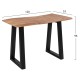ΤΡΑΠΕΖΙ ΚΟΝΣΟΛΑ SLIM FB98744.11 ΜΑΣΙΦ ΞΥΛΟ ΑΚΑΚΙΑΣ ΦΥΣΙΚΟ 120x53x96Υ εκ.