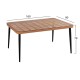 ΣΕΤ 7ΤΜΧ WICKER ΜΕ ΤΡΑΠΕΖΙ 160X90X78Υ ΜΠΕΖ & ΜΑΥΡΟ ΧΡΩΜΑ FB910516