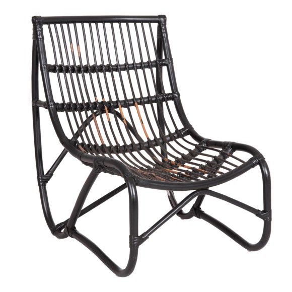 ΠΟΛΥΘΡΟΝΑ FB99815.02 ΡΑΒΔΟΙ RATTAN ΣΕ ΜΑΥΡΟ 56,5x73,5x79,5Υ εκ.--Β' ΔΙΑΛΟΓΗΣ