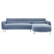ΚΑΝΑΠΕΣ ΓΩΝΙΑ ΑΝΑΣΤΡΕΨΙΜΟΣ FB96072.06 MIST BLUE ΥΦΑΣΜΑ-ΜΕΤΑΛ.ΠΟΔΙΑ 285x86-172x74Υεκ
