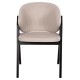ΚΑΡΕΚΛΑ FB99746.01 RUBBERWOOD ΣΕ ΜΑΥΡΟ ΧΡΩΜΑ-ΜΠΕΖ ΥΦΑΣΜΑ 55x60x84Yεκ. - 2τμχ
