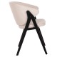 ΚΑΡΕΚΛΑ FB99746.01 RUBBERWOOD ΣΕ ΜΑΥΡΟ ΧΡΩΜΑ-ΜΠΕΖ ΥΦΑΣΜΑ 55x60x84Yεκ. - 2τμχ
