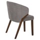 ΚΑΡΕΚΛΑ FB99749 RUBBERWOOD ΣΕ ΚΑΡΥΔΙ-ΓΚΡΙ ΥΦΑΣΜΑ 50x53x77Υεκ. - 2τμχ
