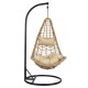 ΚΡΕΜΑΣΤΗ ΠΟΛΥΘΡΟΝΑ ΦΩΛΙΑ FB95676.01 ΜΕ WICKER & ΜΑΞΙΛΑΡΙΑ ΜΠΕΖ-ΜΑΥΡΟ ΜΕΤΑΛΛΟ Φ95Χ195Υ εκ.