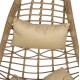ΚΡΕΜΑΣΤΗ ΠΟΛΥΘΡΟΝΑ ΦΩΛΙΑ FB95676.01 ΜΕ WICKER & ΜΑΞΙΛΑΡΙΑ ΜΠΕΖ-ΜΑΥΡΟ ΜΕΤΑΛΛΟ Φ95Χ195Υ εκ.