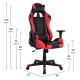 ΠΟΛΥΘΡΟΝΑ GAMING FB91137.01 ΜΑΥΡΗ KOKKINH 68Χ67Χ130 ΕΚ