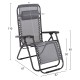 ΠΟΛΥΘΡΟΝΑ RELAX FB95095.11 ΓΚΡΙ TEXTILENE-ΜΑΥΡΟ ΜΕΤΑΛΛΟ 67x145x110Υεκ.