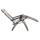 ΠΟΛΥΘΡΟΝΑ RELAX FB95095.12 ΜΠΕΖ TEXTILENE-ΜΑΥΡΟ ΜΕΤΑΛΛΟ 67x145x110Υεκ.