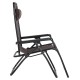 ΠΟΛΥΘΡΟΝΑ RELAX FB95095.13 ΚΑΦΕ TEXTILENE-ΜΑΥΡΟ ΜΕΤΑΛΛΟ 67x145x110Υεκ.