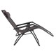 ΠΟΛΥΘΡΟΝΑ RELAX FB95095.13 ΚΑΦΕ TEXTILENE-ΜΑΥΡΟ ΜΕΤΑΛΛΟ 67x145x110Υεκ.