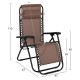 ΠΟΛΥΘΡΟΝΑ RELAX FB95095.14 ΣΑΜΠΑΝΙ TEXTILENE-ΜΑΥΡΟ ΜΕΤΑΛΛΟ 67x145x110Υεκ. - 2τμχ
