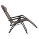 ΠΟΛΥΘΡΟΝΑ RELAX FB95095.14 ΣΑΜΠΑΝΙ TEXTILENE-ΜΑΥΡΟ ΜΕΤΑΛΛΟ 67x145x110Υεκ. - 2τμχ