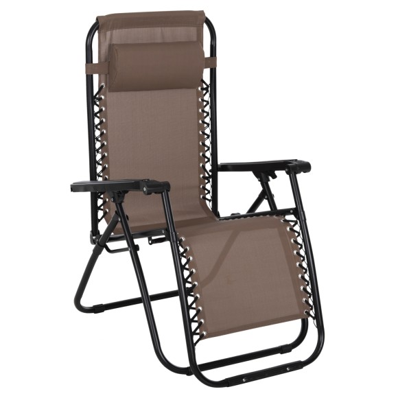 ΠΟΛΥΘΡΟΝΑ RELAX FB95095.14 ΣΑΜΠΑΝΙ TEXTILENE-ΜΑΥΡΟ ΜΕΤΑΛΛΟ 67x145x110Υεκ. - 2τμχ