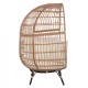 ΠΟΛΥΘΡΟΝΑ ΦΩΛΙΑ ALLEGRA FB95764 ΜΕ WICKER ΣΕ ΜΠΕΖ ΑΠΟΧΡΩΣΗ 110x85x148 εκ.