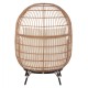 ΠΟΛΥΘΡΟΝΑ ΦΩΛΙΑ ALLEGRA FB95764 ΜΕ WICKER ΣΕ ΜΠΕΖ ΑΠΟΧΡΩΣΗ 110x85x148 εκ.