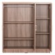 ΝΤΟΥΛΑΠΑ 3ΦΥΛΛΗ ΜΕ ΡΑΦΙΑ FB92482.01 SONAMA OAK ΜΕΛΑΜΙΝΗ 120-116x40x123,5Υεκ.