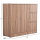 ΝΤΟΥΛΑΠΙ ΜΕ 4 ΑΠΟΘ.ΧΩΡΟΥΣ FB92480.02 SONAMA OAK ΜΕΛΑΜΙΝΗ 117x39,5x99,5Υεκ